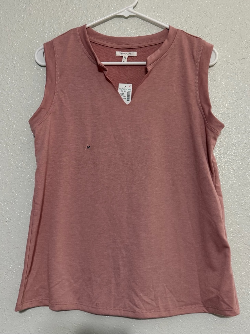 Maurices French terry notch neck tank top